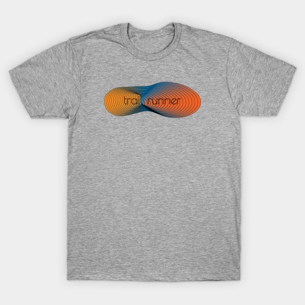 Trail Runner - Orange/Blue T-Shirt by Nuft